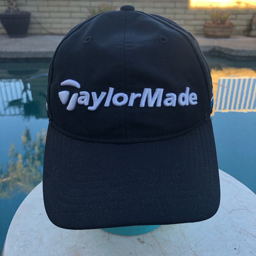 TaylorMade SLDR Black Cap with Velcro Adjustable Strap